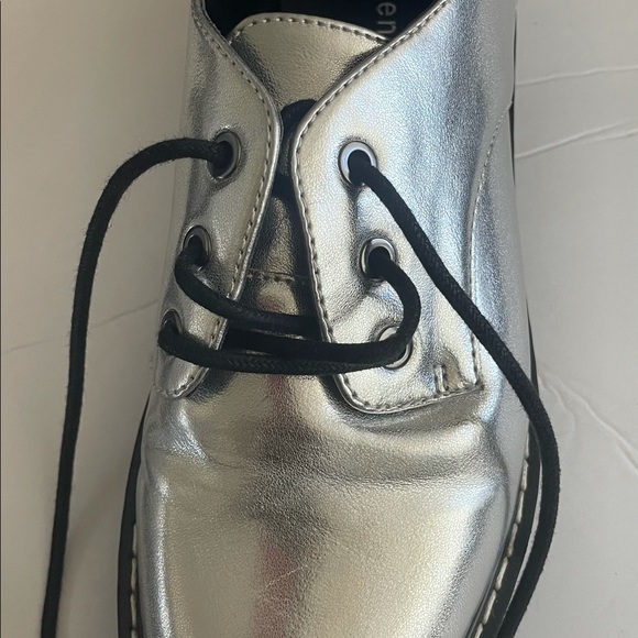 Madden Girl Silver Platform Sneakers - Picture 8 of 11